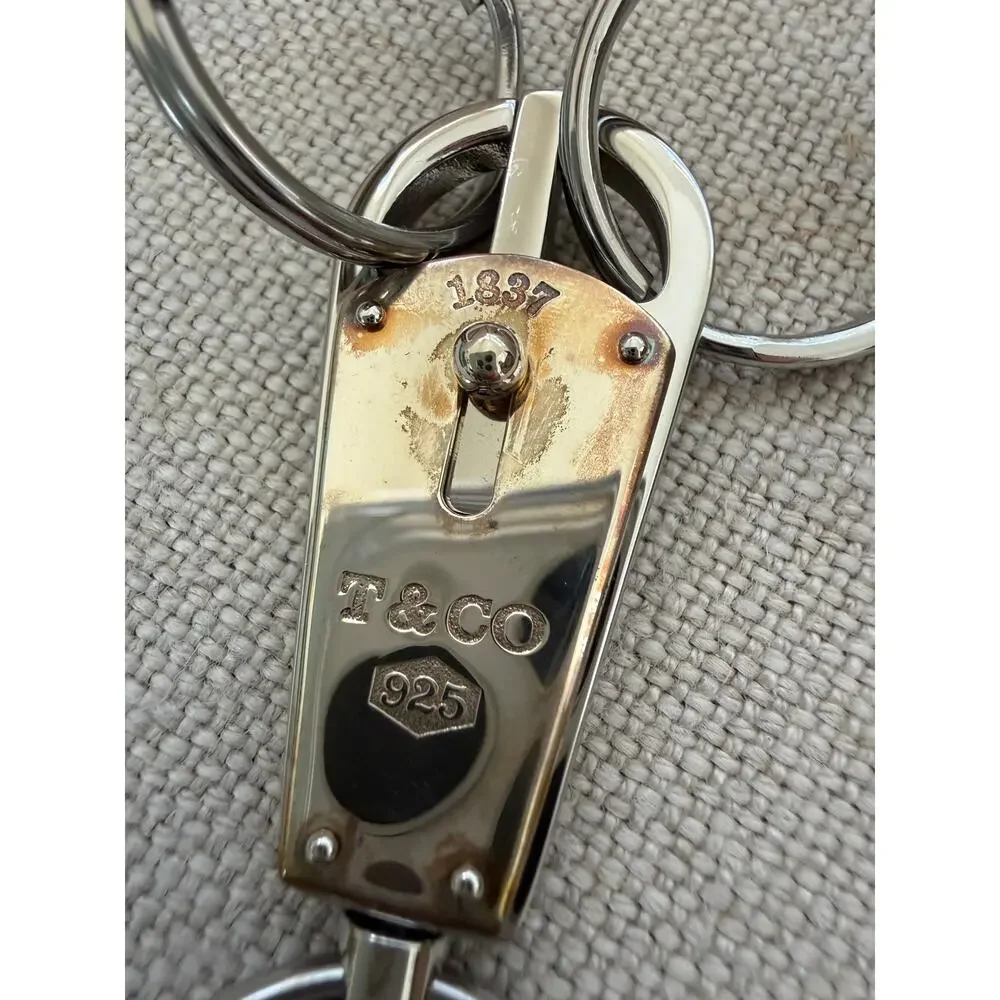 Tiffany & Co. 1837® Makers Valet Key Ring in Sterling Silver + Stainless Steel